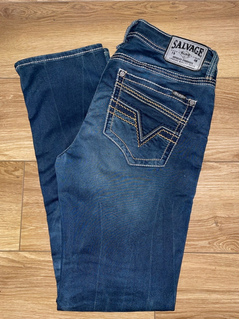 Salvage Havoc Slim Straight Men's Jeans 34L Buckle Exclusive